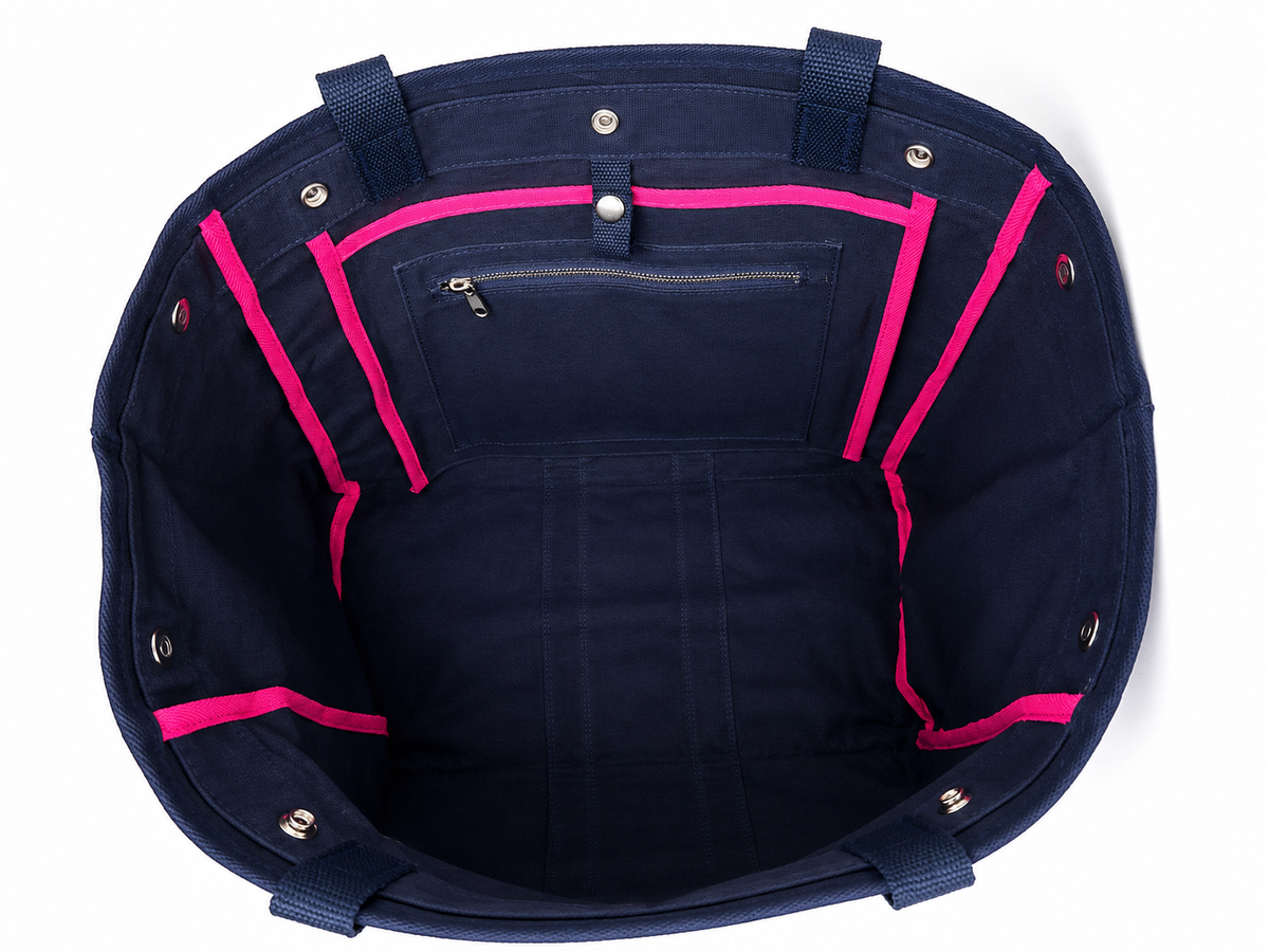 Embroidered Waxed Canvas Tote - Monogram