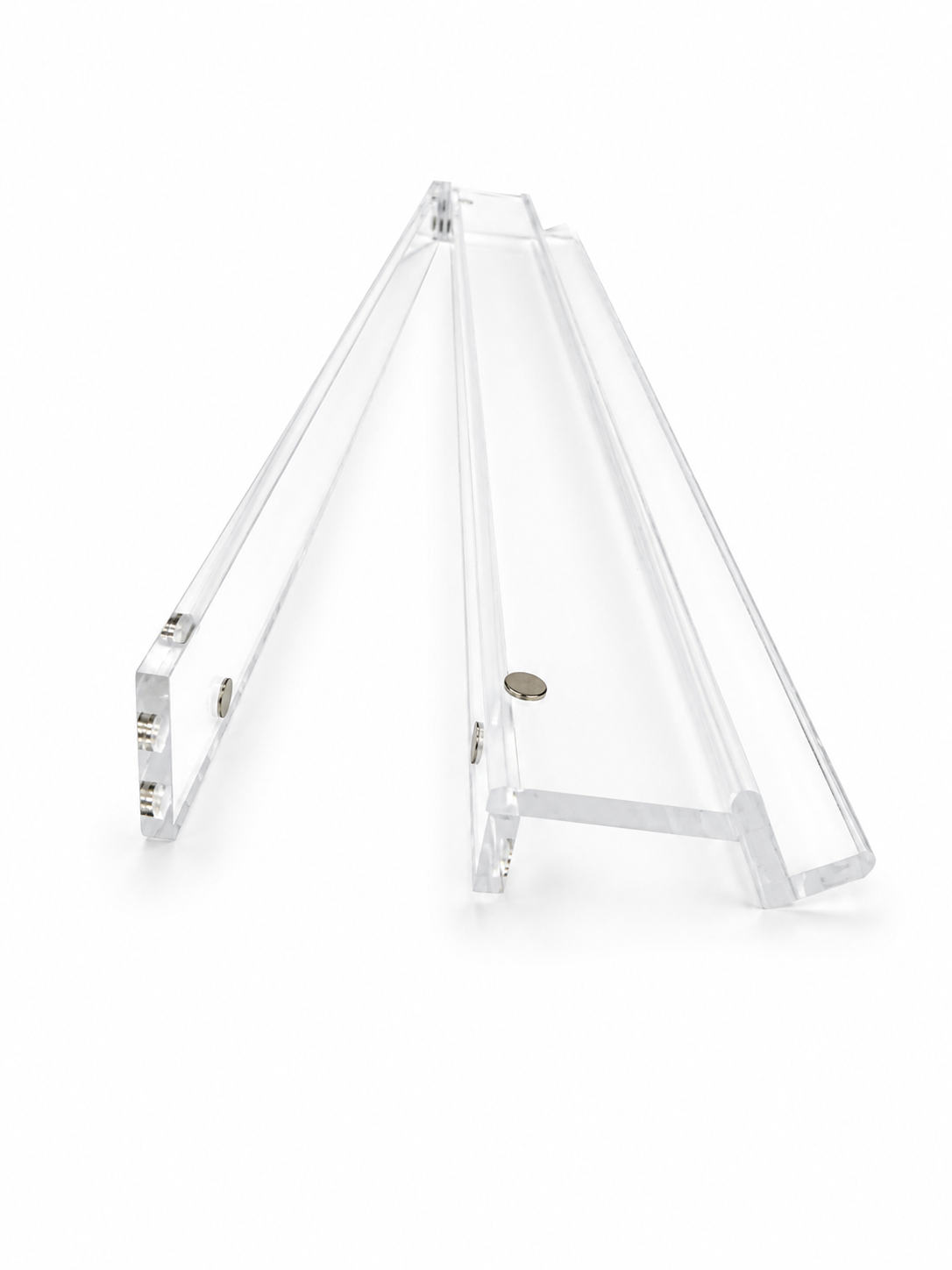 6mm 20" Clear Acrylic Racks and Pushers - Straight Edge
