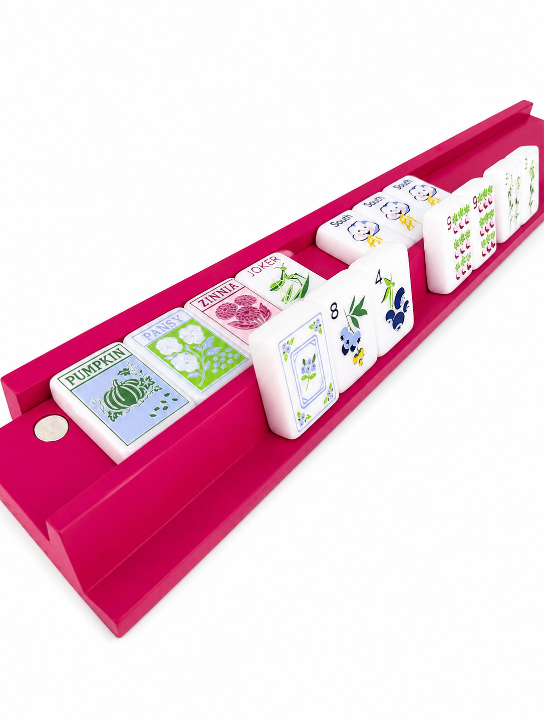 20" Painted Wooden Racks, pushers and velvet bag - Ships early August