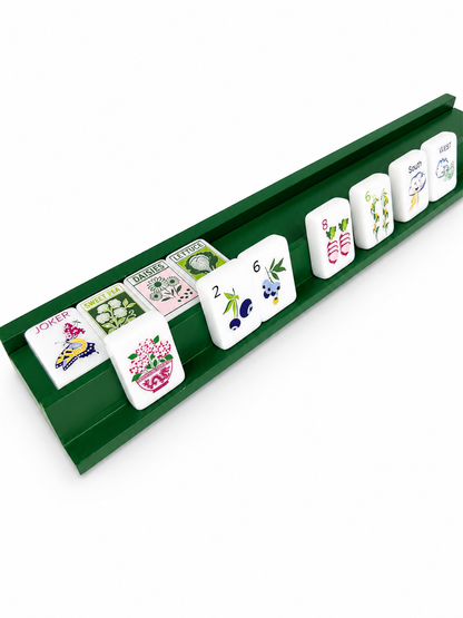 20" Painted Wooden Racks, pushers and velvet bag - Ships early August