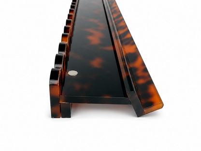 20" Scalloped Tortoiseshell Racks with Velvet Storage Bag