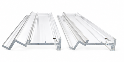 20" Double Clear Acrylic Mahjong Racks, Set of 2 with Bag
