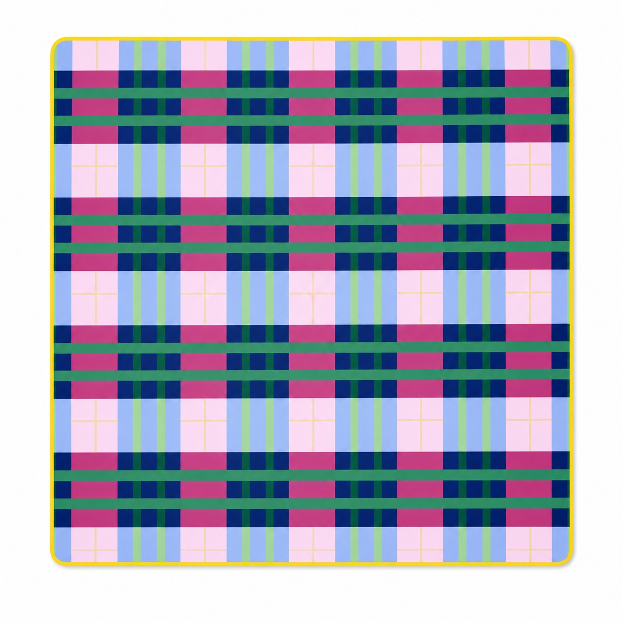 Vibrant Plaid Mat (Pairs with The Garden Set) (Ships in August)