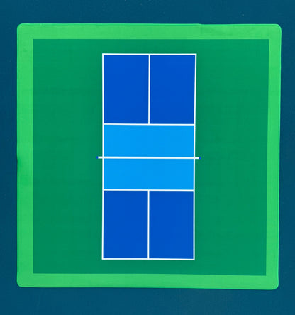 The Pickleball Court Mat & Clear Storage Tube