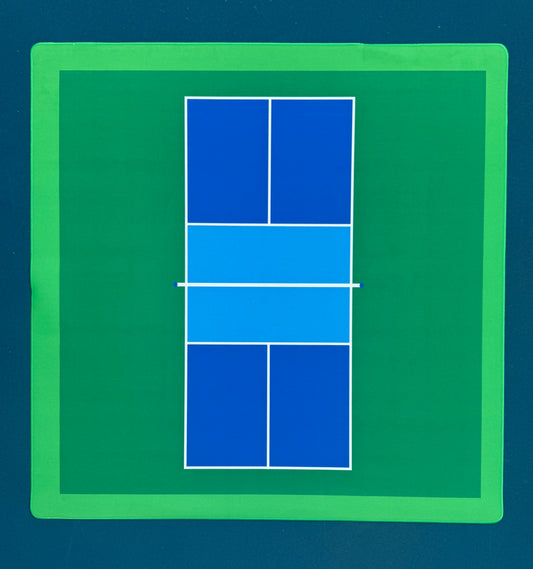 The Pickleball Court Mat & Clear Storage Tube