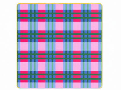 Vibrant Plaid Mat (Pairs with Tennis/ Pickleball tiles)