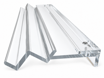 20" Double Clear Acrylic Mahjong Racks, Set of 2 with Bag