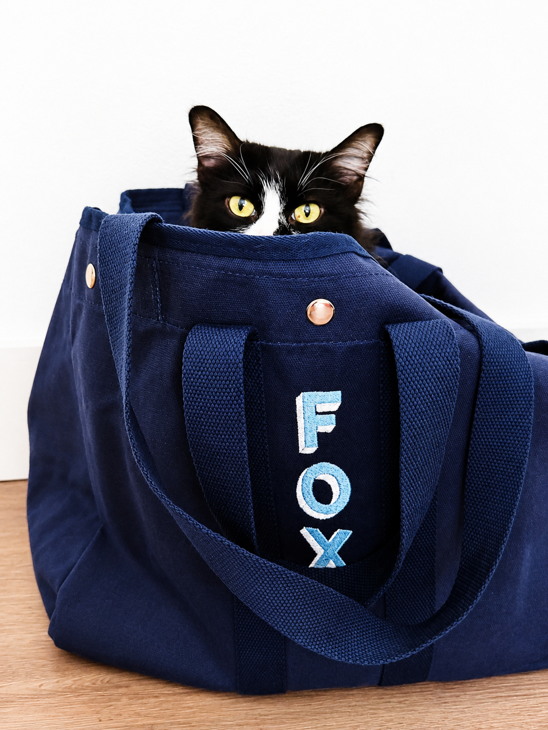 Embroidered Waxed Canvas Tote - Monogram